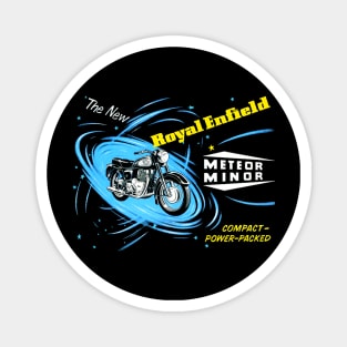 Vintage Royal Enfield Meteor Minor Motorcycle Magnet